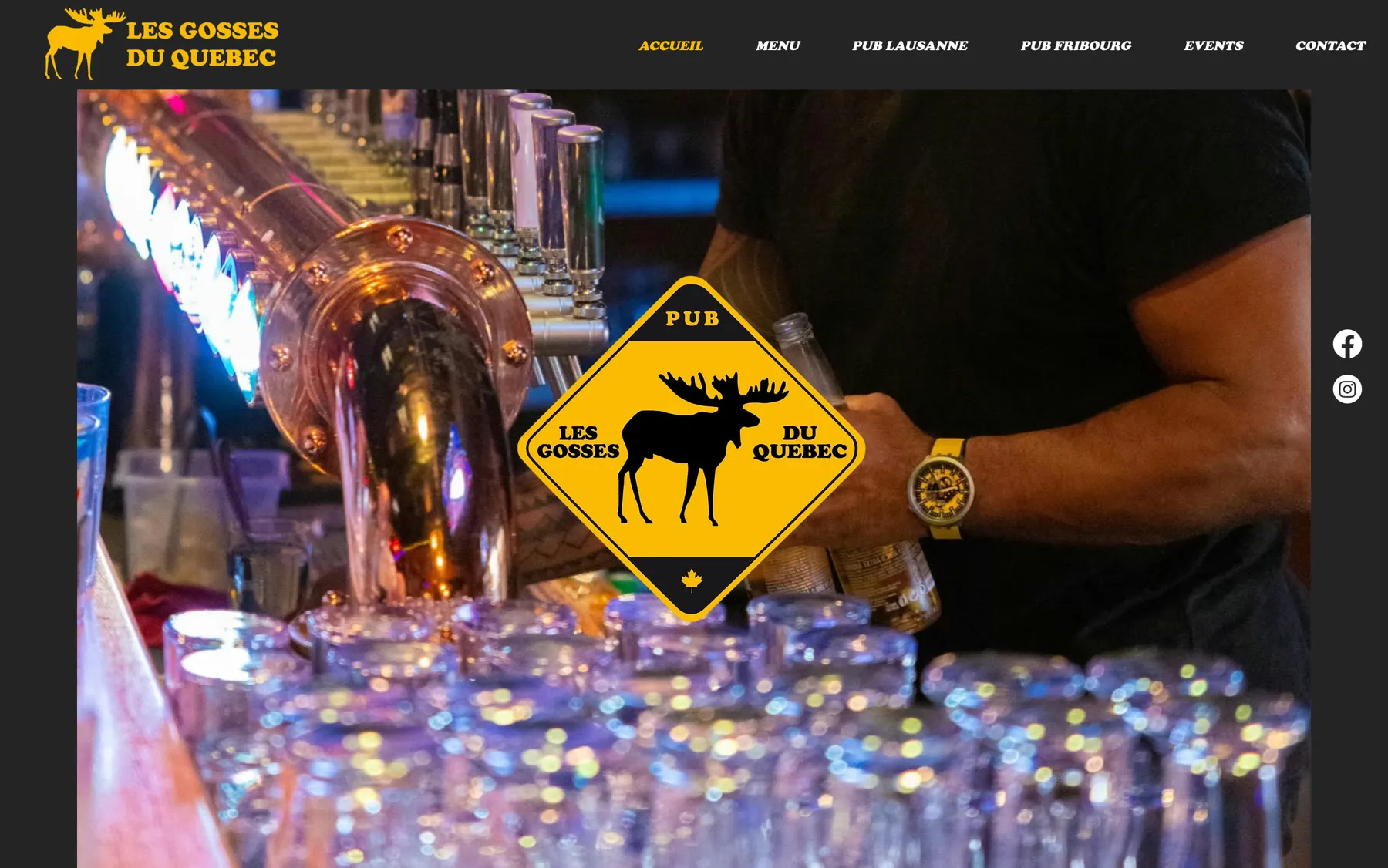 Les Gosses du Québec pub website