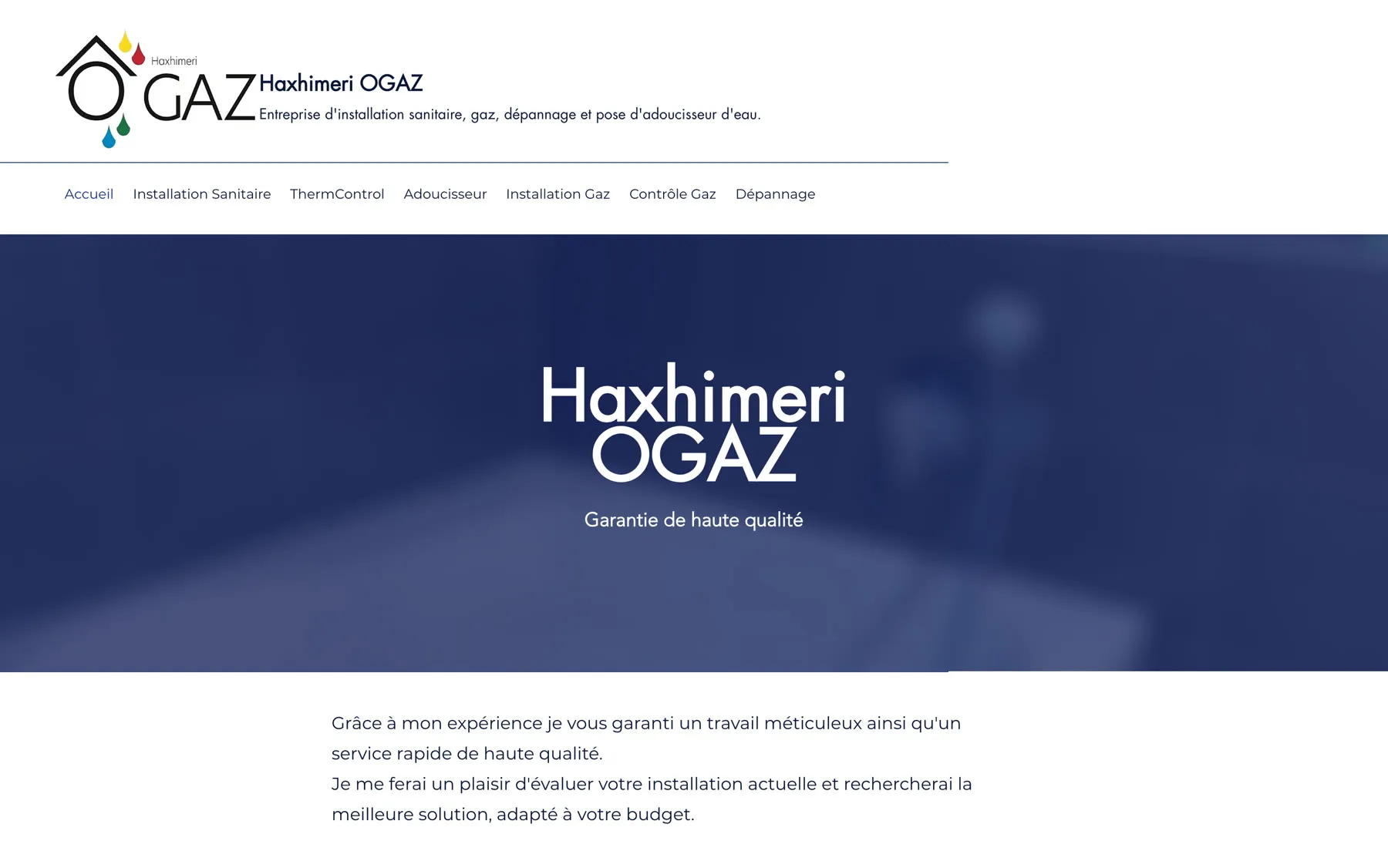 Website of tradesman Haxhimeri OGAZ